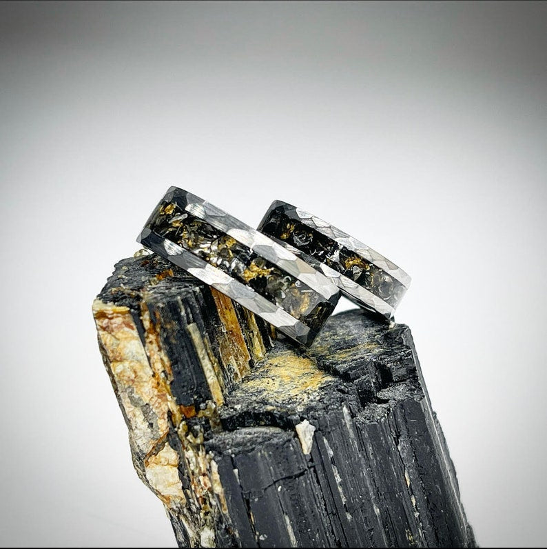 Stellar Gold Meteorite Ring - Signature Series