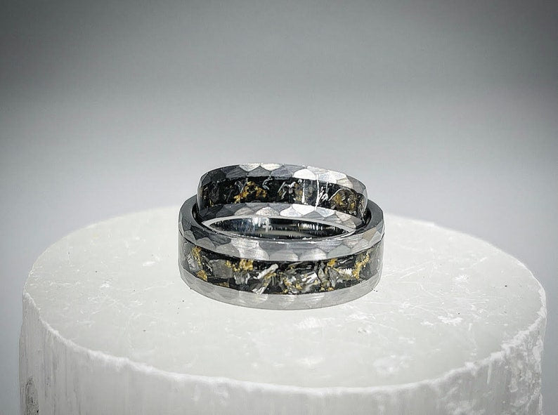 Stellar Gold Meteorite Ring - Signature Series