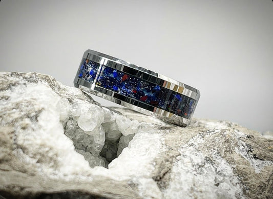 Eclipse Blue Goldstone Ring - Classic Series