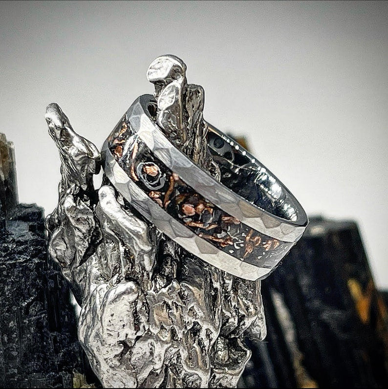 Copper Ridge Meteorite Ring - Classic Series