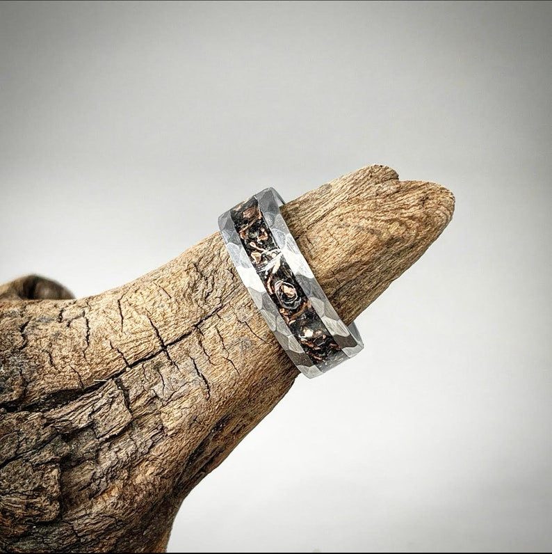 Copper Ridge Meteorite Ring - Classic Series