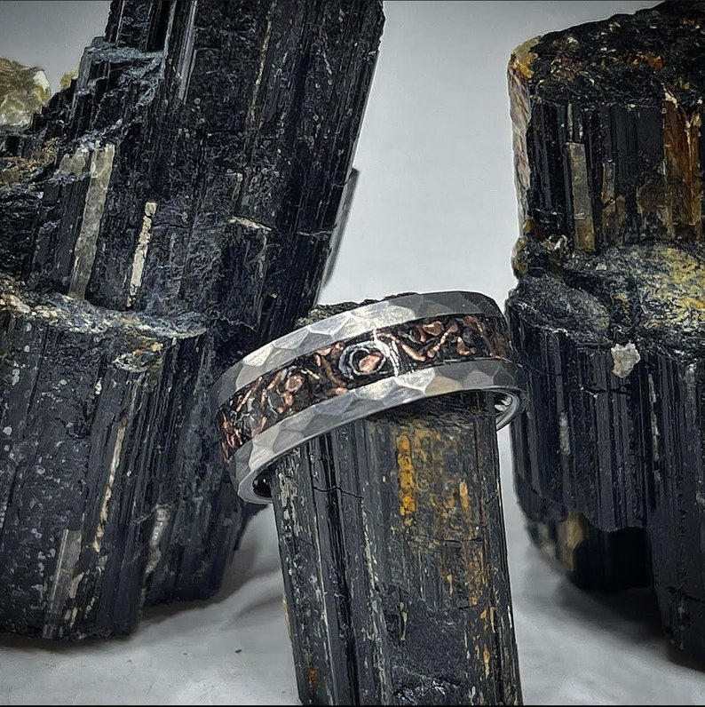 Copper Ridge Meteorite Ring - Classic Series