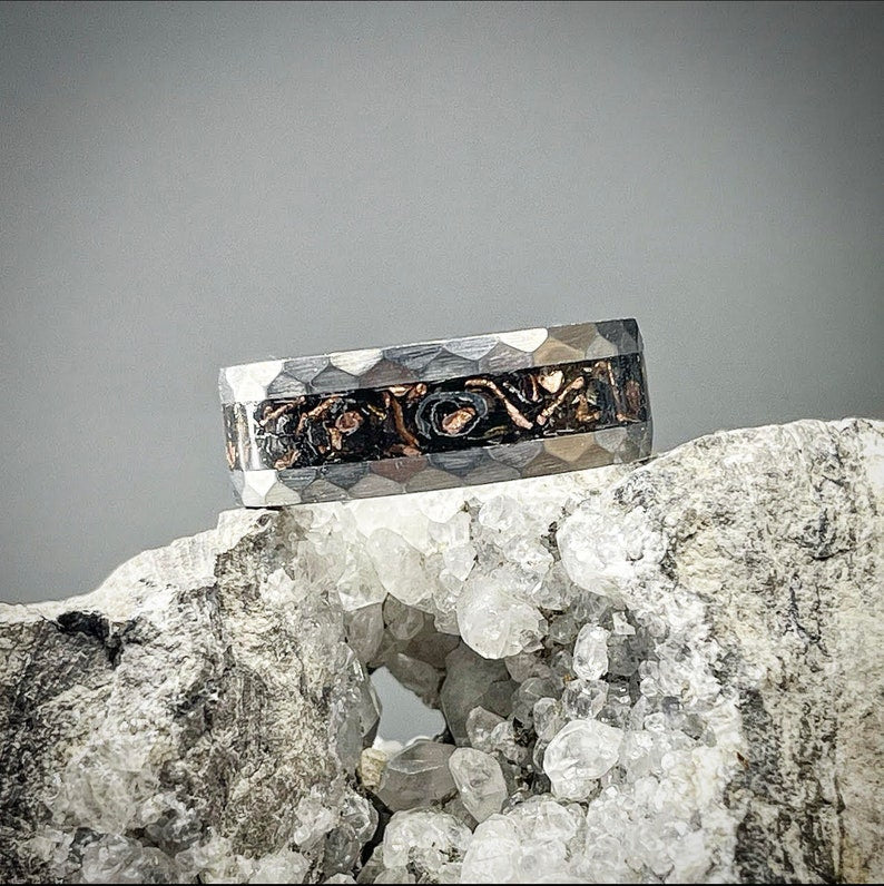 Copper Ridge Meteorite Ring - Classic Series