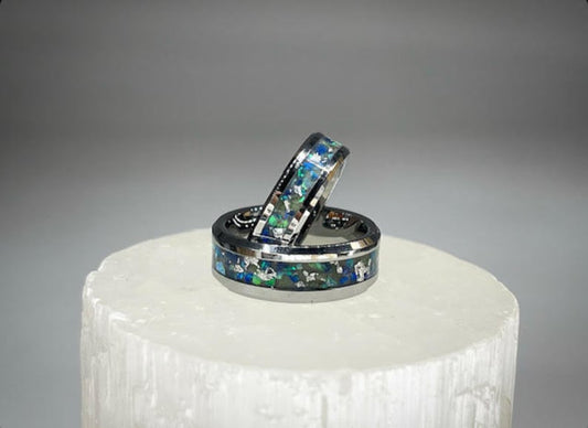 Coastal Radiance Glowing Sea Glass Beach Ring - Classic Series