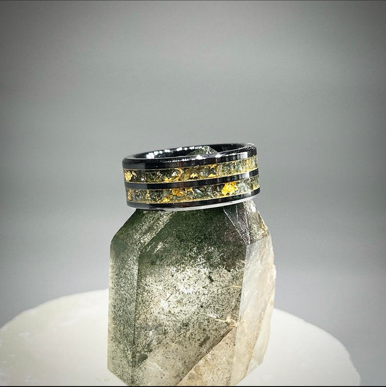 Verdant Serenity Jade and Emerald Ring - Signature Series