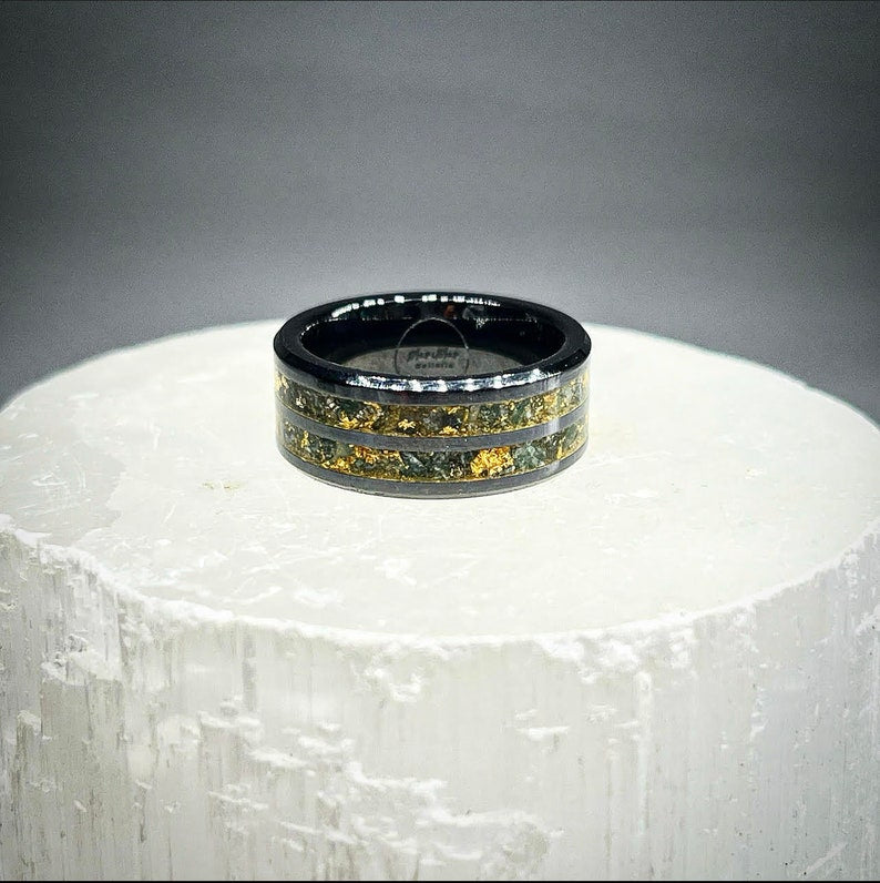 Verdant Serenity Jade and Emerald Ring - Signature Series