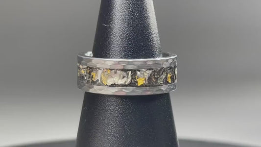 Stellar Gold Meteorite Ring - Signature Series