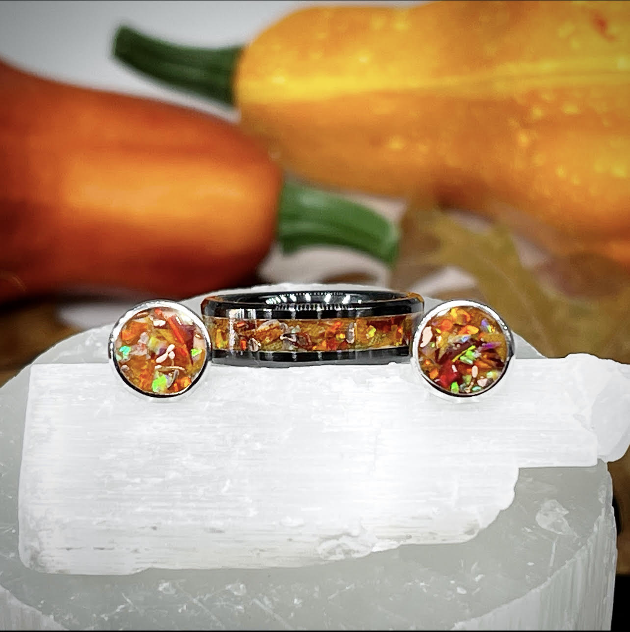 MariMar Fall Festive Ring & Earrings Set