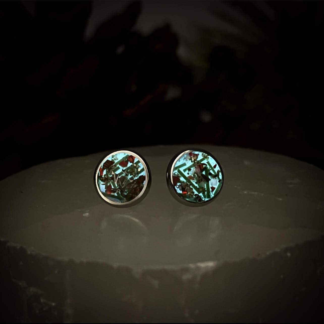 Mari Christmas Ring and Earrings Set
