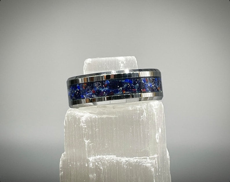 Eclipse Blue Goldstone Ring - Classic Series
