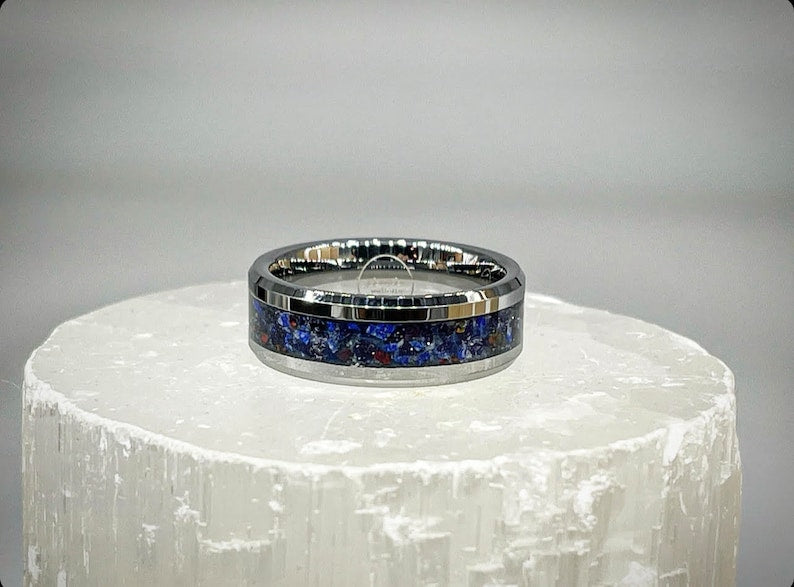 Eclipse Blue Goldstone Ring - Classic Series
