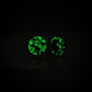 glow in the dark emerald jade earrings